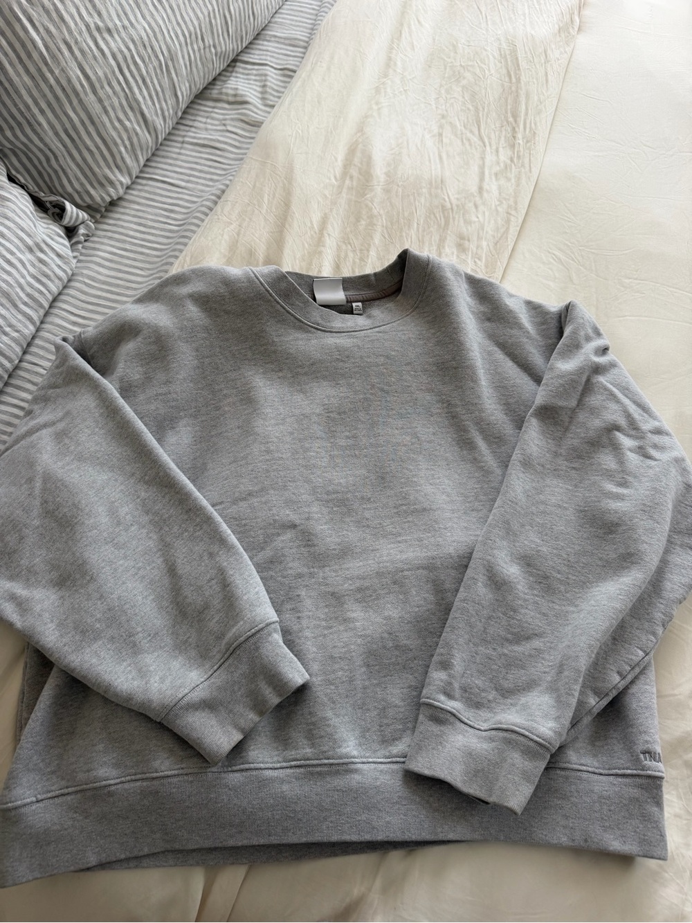 Aritzia Light Gray Crewneck Sweatshirt